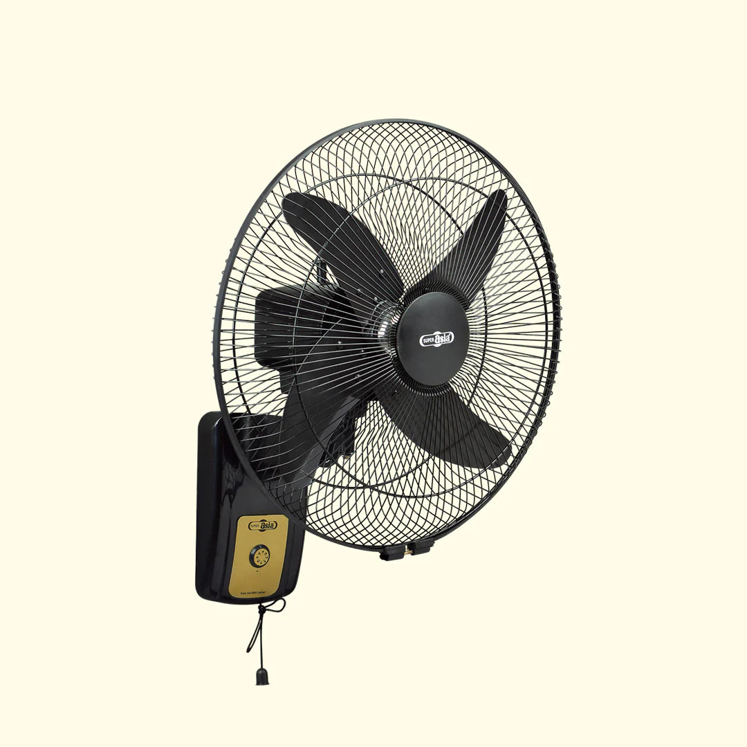 Super Asia Classic Bracket Fan ( Black )